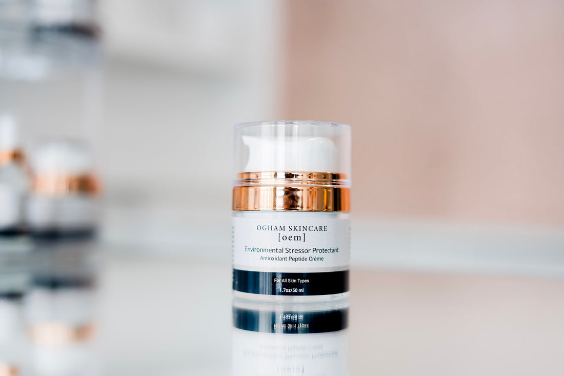 Environmental Stressor Protectant jar on reflective surface